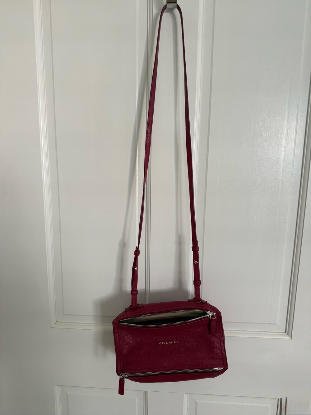 Givenchy Mini Pandora in Rasberry Leather - Picture 10 of 11